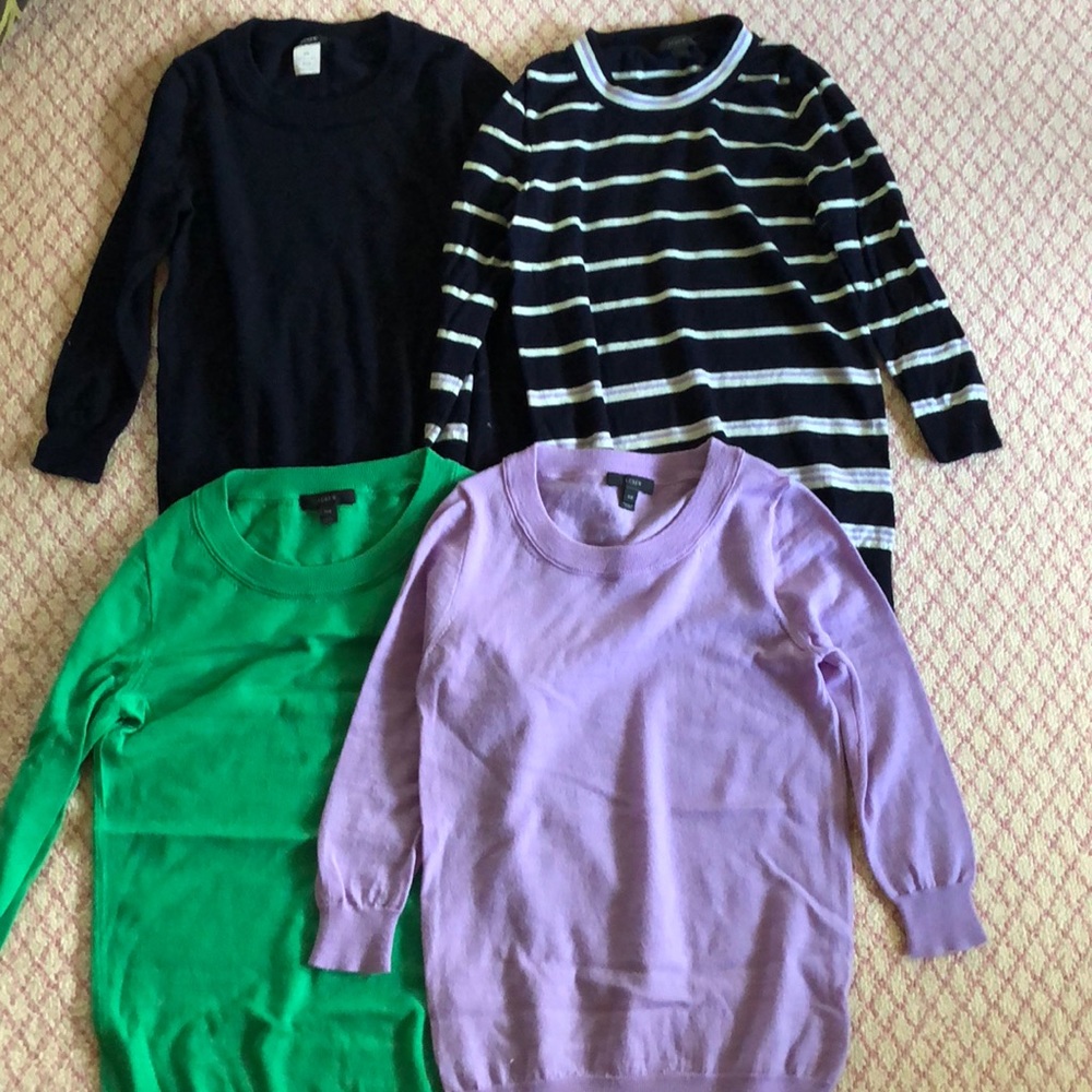J crew crew neck sweaters
